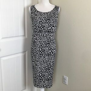 Kasper Dresses - Kasper Animal Print Sheath Dress Sleeveless Sz 14 Kasper Dresses - Kasper Animal Print Sheath Dress Sleeveless Sz 14